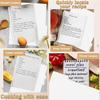 Recipe Dividers for 3 Ring Binder Set 9 3/4”×11” Black and Pre-Printed Recipe Binder Dividers Recipe Organizer Personalized Family Recipe Binder