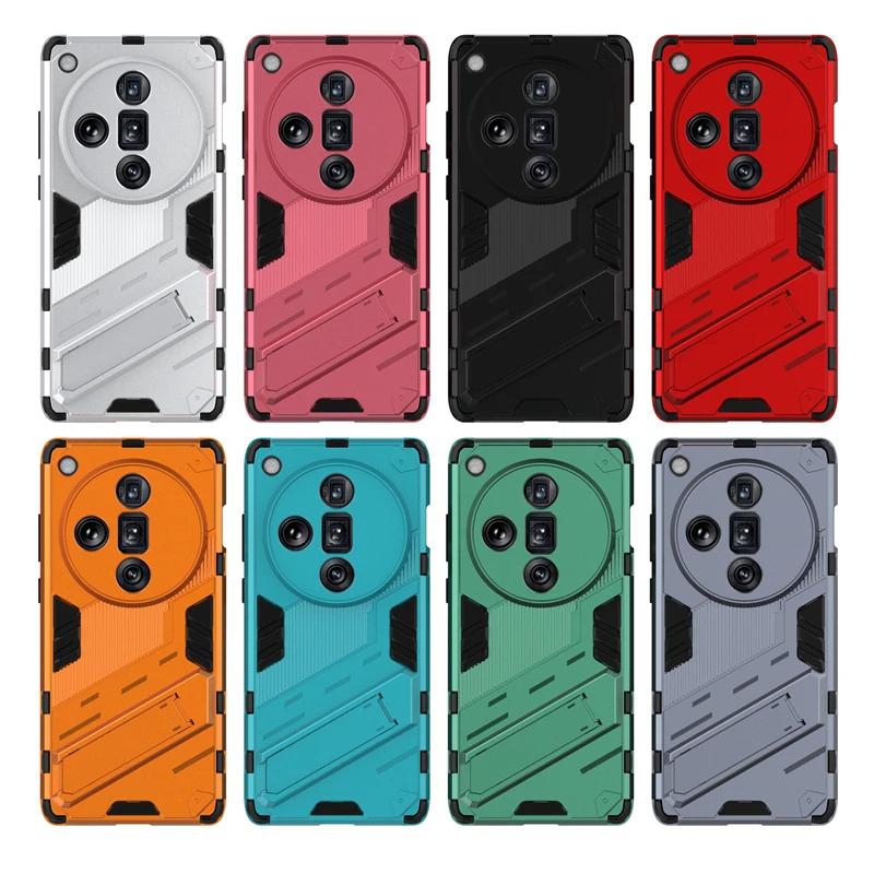 For OPPO Find X7 Ultra X3 X5 Lite X3 Neo X3 X5 X6 X7 Pro Back Cover Shockproof Armor Case Anti-Fall Protect Kickstand Coque