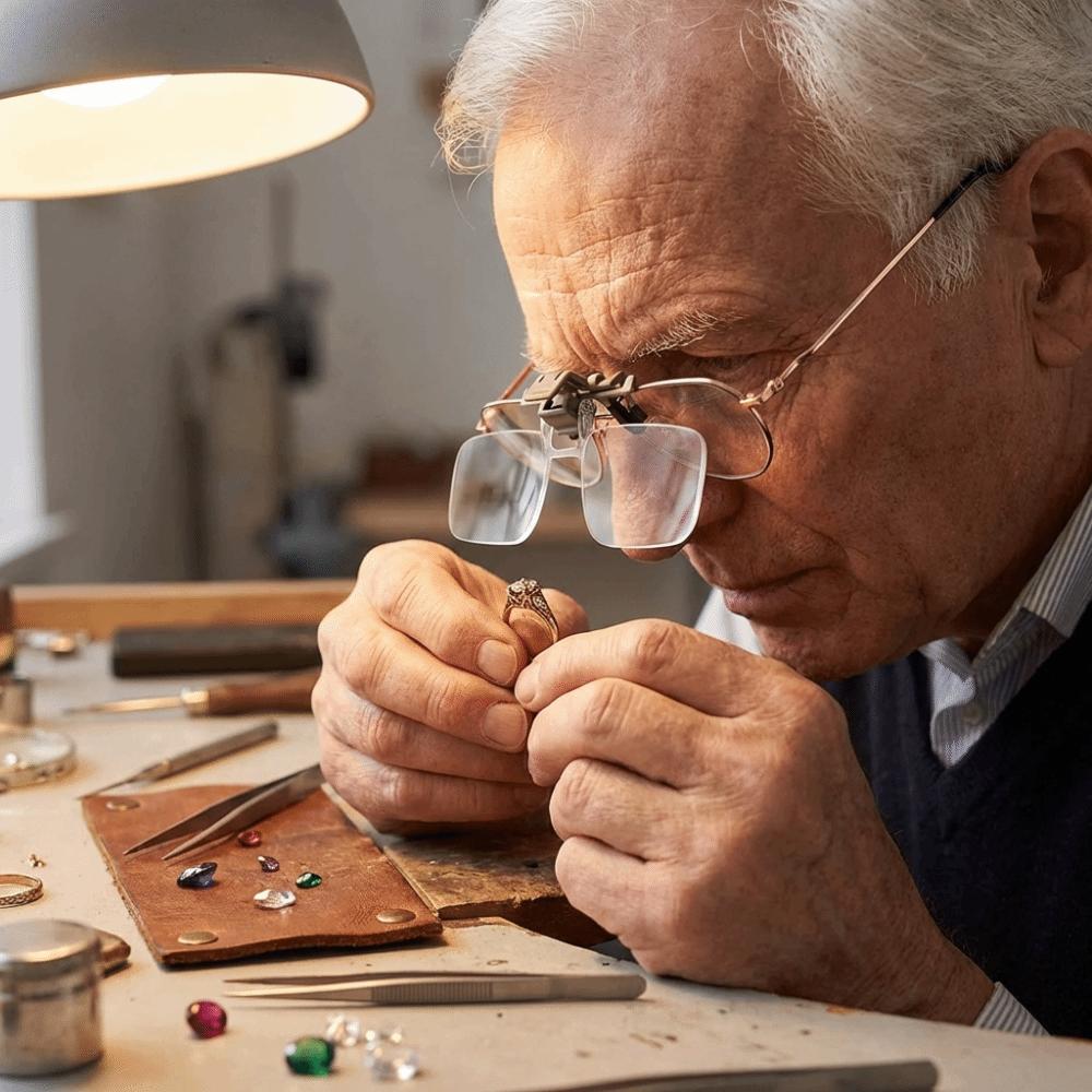 Detachable Clip-on Magnifying Glass Acrylic Optical Lens Flip Up Spectacles  Low Vision