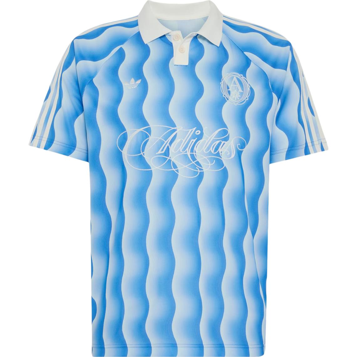 Adidas Originals Striped Logo Digital Loose Polo Shirt Men tops KX1258 XS