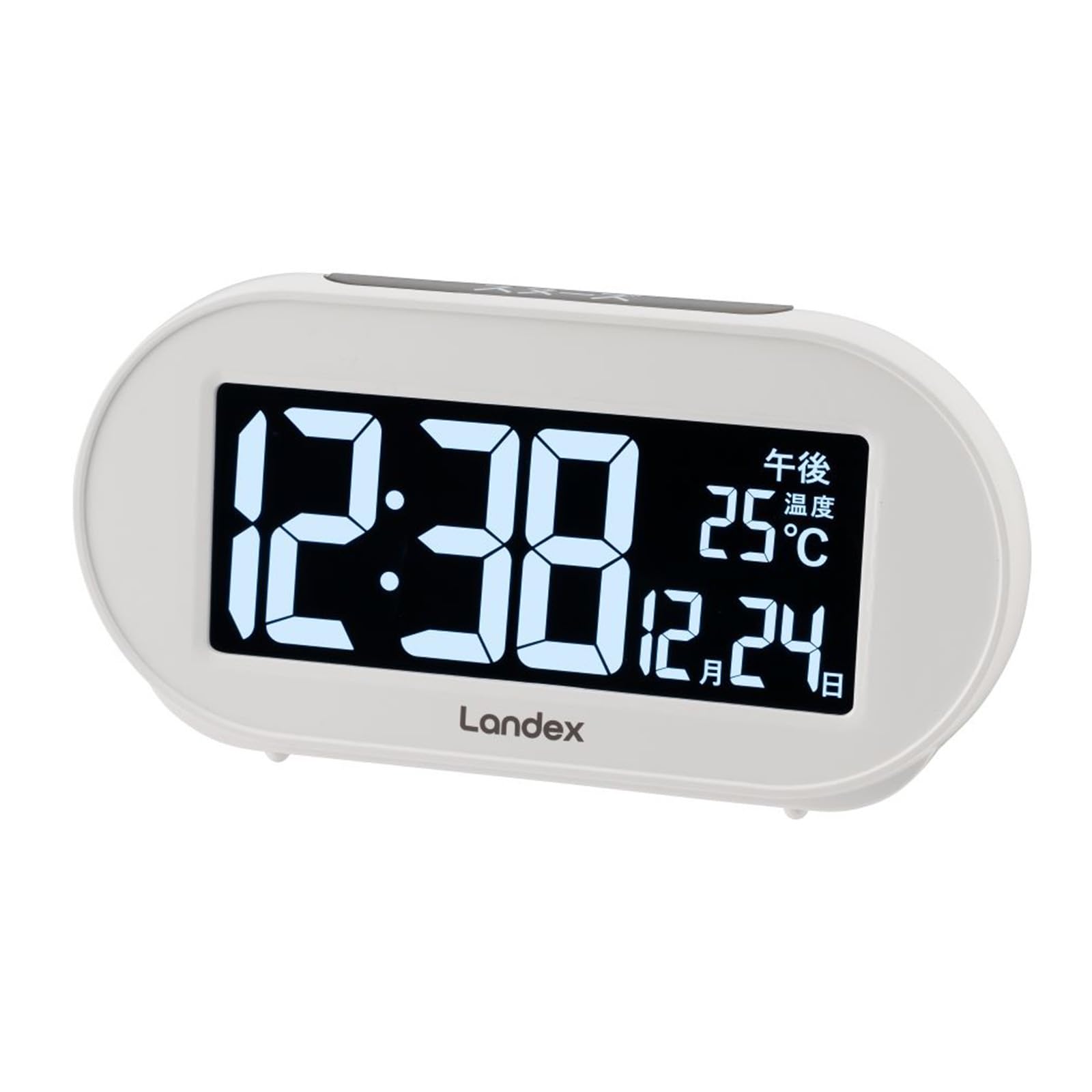 

Landex Alarm Clock USB Powered Date Display Digital White YT5313 Non-Radio