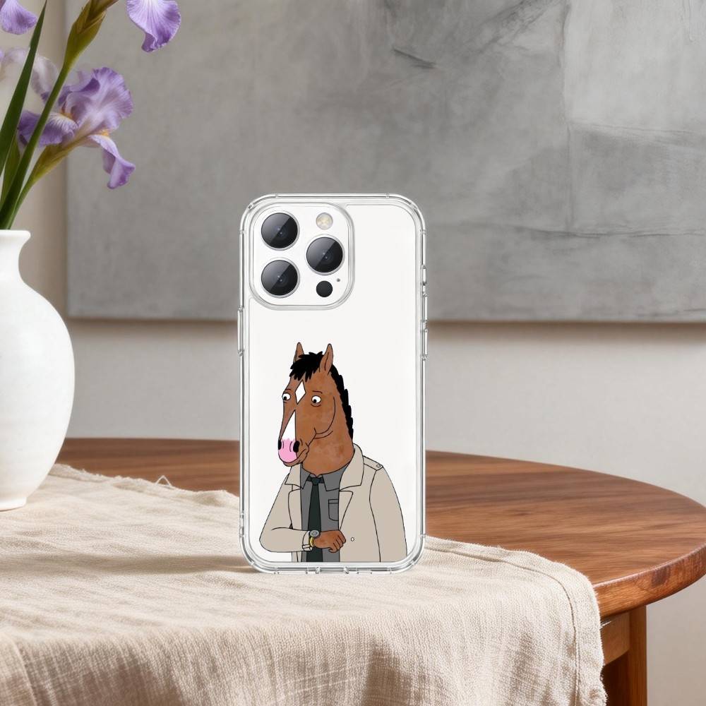 

B-BoJack-K H-Horseman-N Phone Case For iPhone 17p 16 15 14 13 12 11 Mini Pro Max Plus Transparent Cover iPhone14Plus
