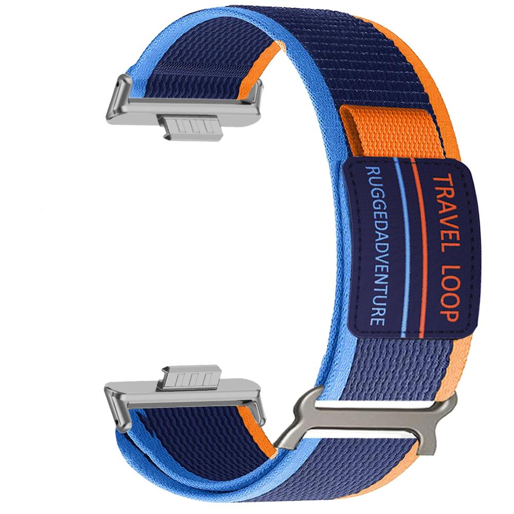 

Нейлоновый ремешок для Huawei Watch Fit 4 Pro Band Спортивный мужской женский сменный браслет Huawei Fit 3 Fit 4 Travel Loop Correa Аксессуары Huawei Fit 3 &Silver темно-синий