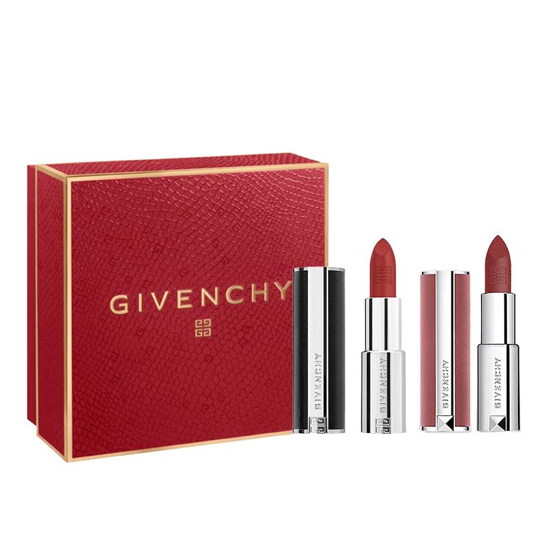 Givenchy Le Rouge Deep Velvet & Sheer Velvet Lipstick Duo Set #N306+#N27