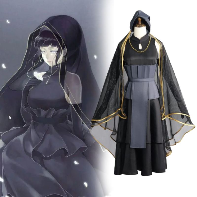 Hinata Naruto Hyuga Cosplay Wedding Dress Cartoon Character Party Hallowmas