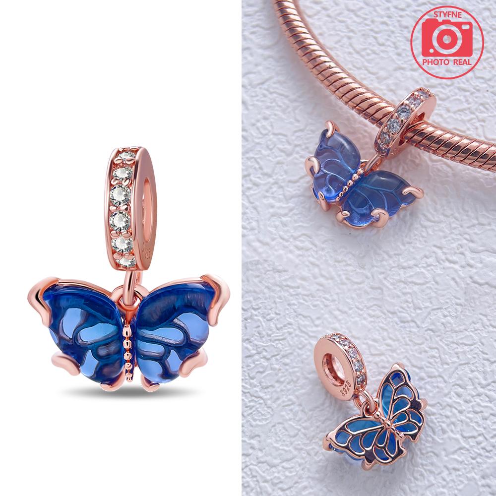 copper Colors Colorful Butterfly Dragonfly Charm Bead Charms Bead Charms Compatible With Authentic Bracelets Do It Yourself Fine Jewellery Gift for Wo