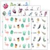 5 ark Water Transfer Nail Stickers Leopard Print Decals Animal Watermark Polish Wraps Tips Negle Art Decorations STZ846