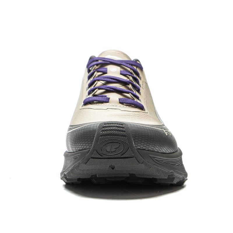 Li Ning Outdoor CF Tracing, Hiking Scenery TPU Low top Hiking Shoes Unisex Plain Khaki Obsidian Gray AHTV041-4