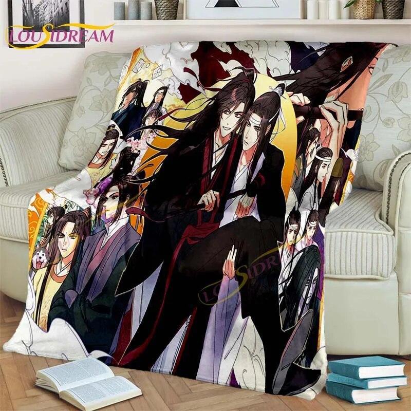 Official Grandmaster of Demonic Blanket Cartoon Blankets Wei Wu Xian Blankets Bed Sofa Soft Blanket Novel Lover Fan Gifts