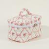 3Pcs Makeup Bag Set Travel Cosmetic Bag Large Capacity Quilted Cosmetic Organizer Bag Aesthetic Cotton for Travel Vacation