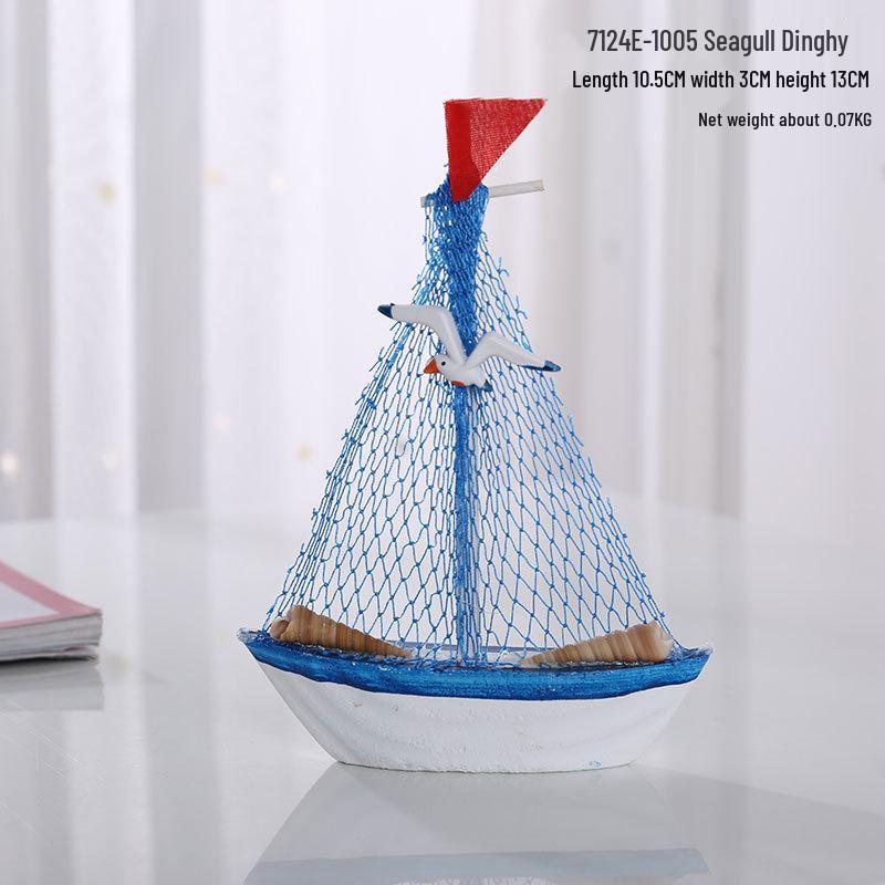 Kreatywna śródziemnomorska drewniana dekoracja latarni morskiej do nadmorskich krajobrazów i pamiątki z podróży