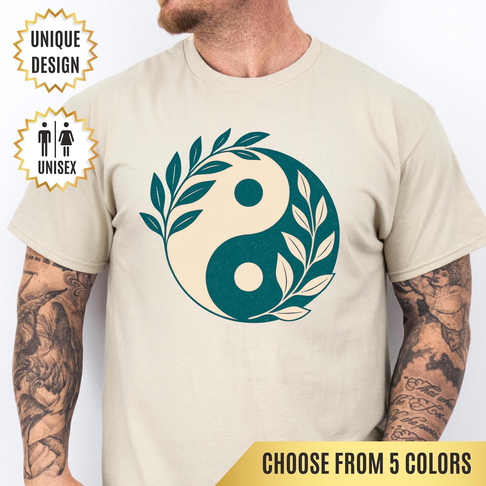 Yin Yang T-Shirt Zen-Inspired Spiritual Gift: Meditation Tee for Yoga Lovers M