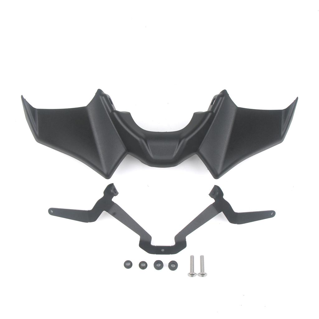 Motorrad Zubehör Schwarz Naked Front Abtriebsspoiler Winglet Aerodynamik Flügel Kit Spoiler Für YAMAHA MT 07 2021 2022 2023