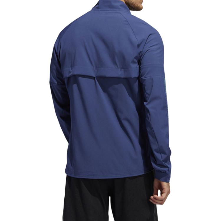 Adidas Jackets Men's Blue Stand Collar Moderate Other FL6829