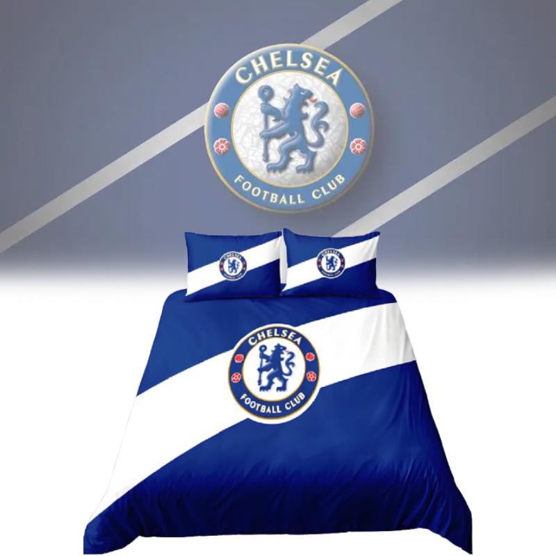 Chelsea Football Fan Gift Duvet Cover Set With Soft Polyester For Double Bed Bedroom Decor
