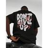 The New Summer Men's T-shirt Is a Letter Printed Polyester Breathable Round Neck T-shirt Suitable for Outdoor Casual Sports Wear