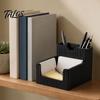 Stabiler Stiftehalter 3D-gedruckter Halter, 2-in-1 Ständer & Klebrige Desktop-Dekoration Notizblöcke Multifunktionaler Organizer für Zuhause Büro Arbeitszimmer Stabil
