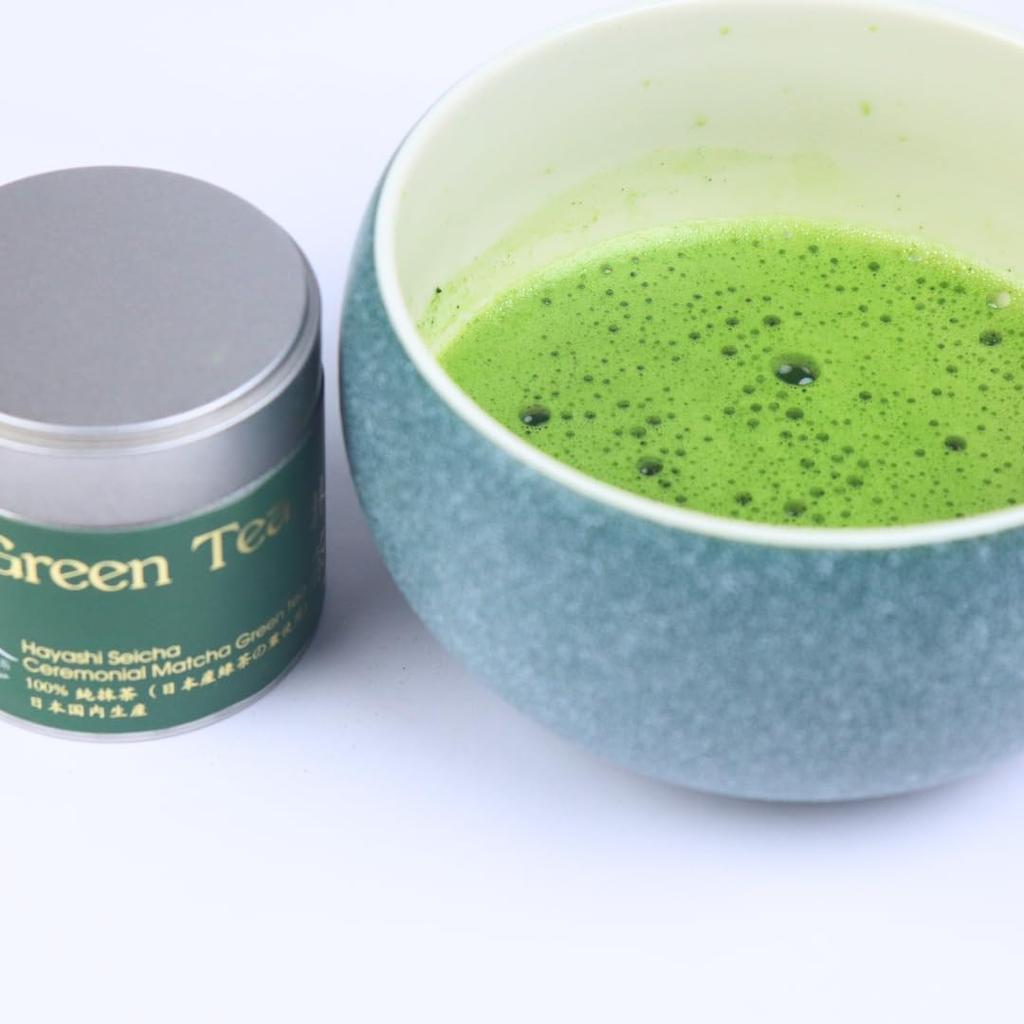 Hayashi Seicha Kuon 30g Can Shizuoka-made Ceremonial Grade Japanese Tea, 100% Made In Japan, Green Tea Powder for Traditional Tea Ceremonies,