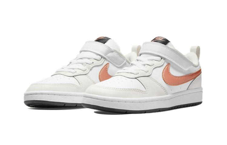 Nike Court Borough Low 2 White Metallic Bronze PS BQ5451-116
