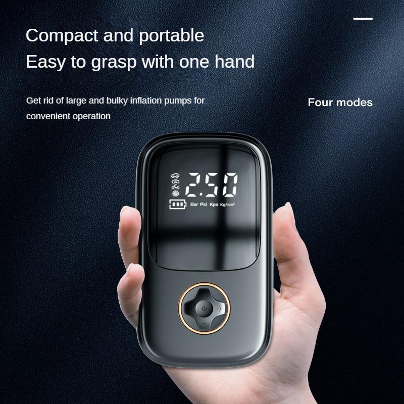 Kompresor powietrza do samochodu Elektryczna pompa do pompowania opon z lampką LED do opon motocyklowych i rowerowych Przenośna pompa do pompowania powietrza