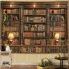Spenlife Bookshelf Tapestry Wall Hanging Vintage Library Wall Tapestry, Old Books On Shelf Classical Study Room Student