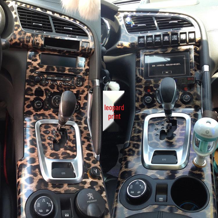 Peugeot 3008 Carbon Fiber Gear Console Interior Sticker