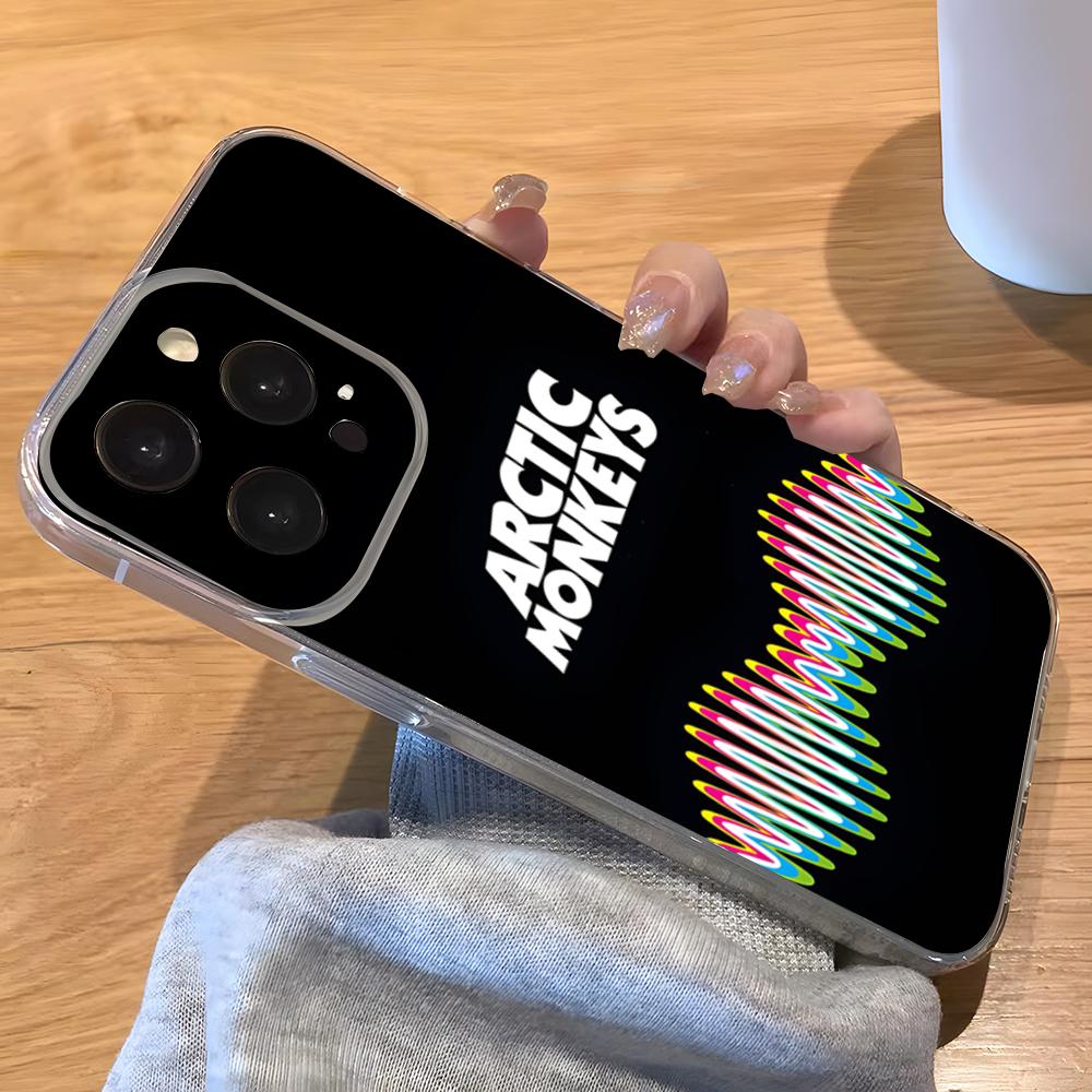 

Fashion Arctics Monkeys Phone Case For IPhone 17 Pro Max 16 15 14 Pro Max 13 11 Xs Xr 8 7Plus Transparent Cover iPhone 16 Pro Max