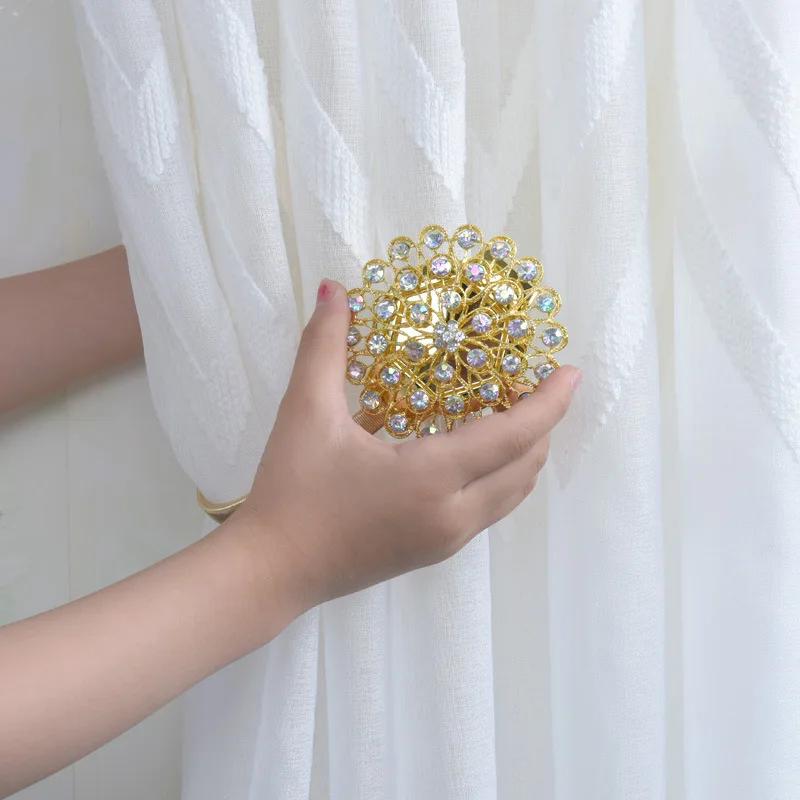 1pcs Simple Flower Curtain Strap Flower Curtain Clip Strap Curtain Buckle Window Decorative Strap Accessories Useful Tool