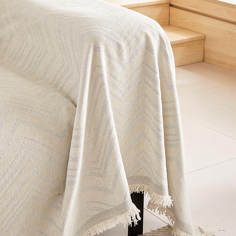 Telo Copridivano a Quadri Diamante in Chenille Antiscivolo Anti-graffio Copricuscino per Divano Copertura Integrale Addensata