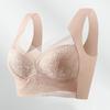 Women Brassiere Plus Size Seamless Lace Mesh Breathable Breast Support Wide Shoulder Strap Padded No Constraint Lady Bra Inner Wear Clothes