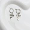 4Pairs Heart and Butterfly Earrings Stylish Drop Earrings Earwear for Women Girl