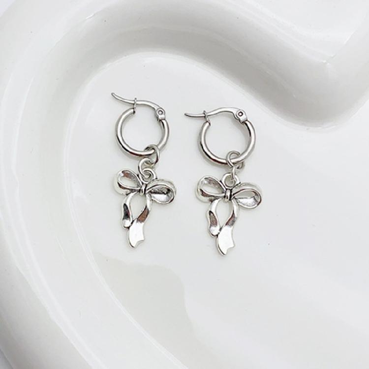 4Pairs Heart and Butterfly Earrings Stylish Drop Earrings Earwear for Women Girl