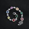 European and American Light Luxury Color Zircon Bracelet Women's Fashion Geometric Diamond-encrusted Dopamine Jewelry Trend Jewelry 2026