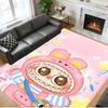 Anti‑Slip Crystal Velvet Floor Rug, Labubu Design Carpet for Indoor Living Bedroom Home Decoration