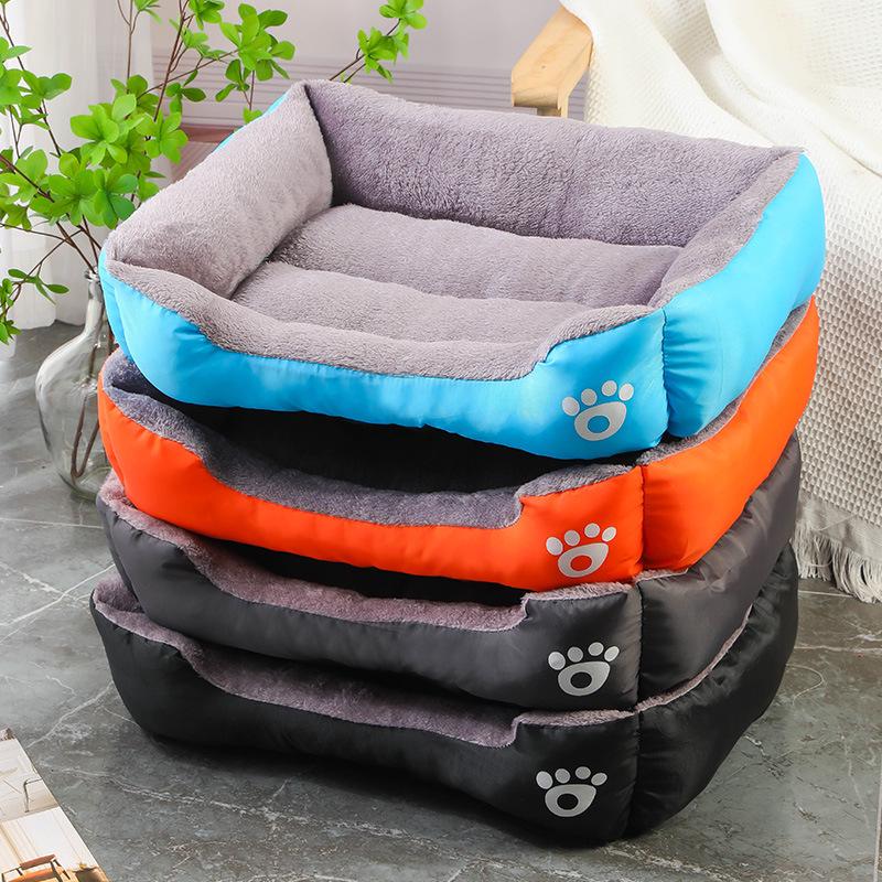 Winter Warm Pet Nest: Colorful Bed for Cats, Dogs, & Rabbits