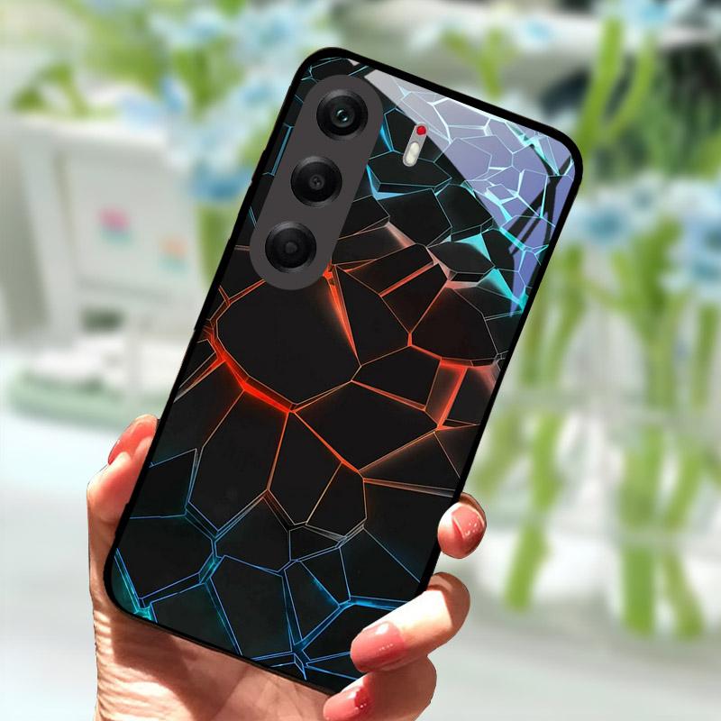 Phone Cover For Tecno Camon40 40Pro 4G Fashion Tempered Glass Anti Drop Protection Shell For Tecno Camon 40 Pro Case CM6 Funda