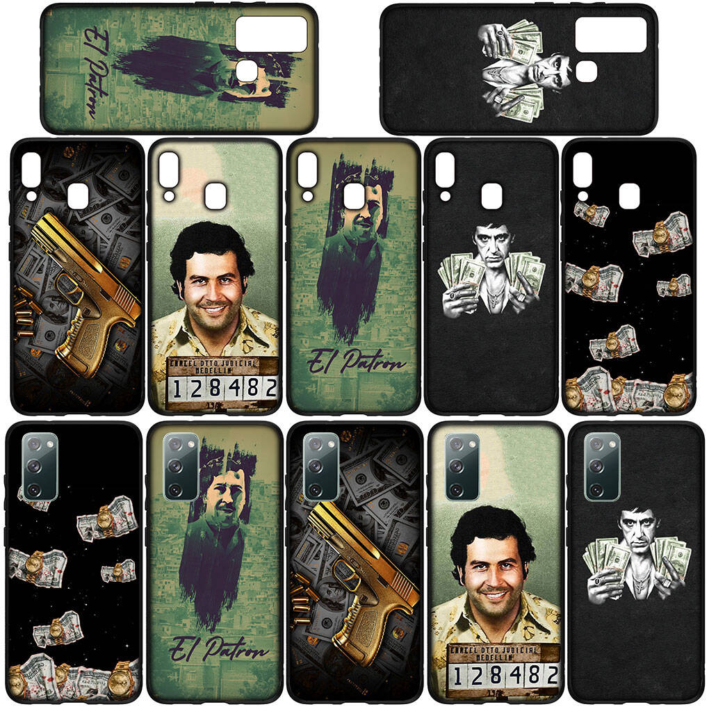 Phone Case for Samsung Galaxy S25 S23 S22 S24 Ultra FE A05 A06 A15 A16 A36 A37 A35 A54 A55 A56 A57 A25 A26 A53 S8 A17 Money Narcos Pablo Escobar Cover