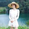 Women's Sexy Slimming Skirted One-Piece Swimsuit - Tummy Concealing, Conservative, Stylish Hot Spring Swimwear