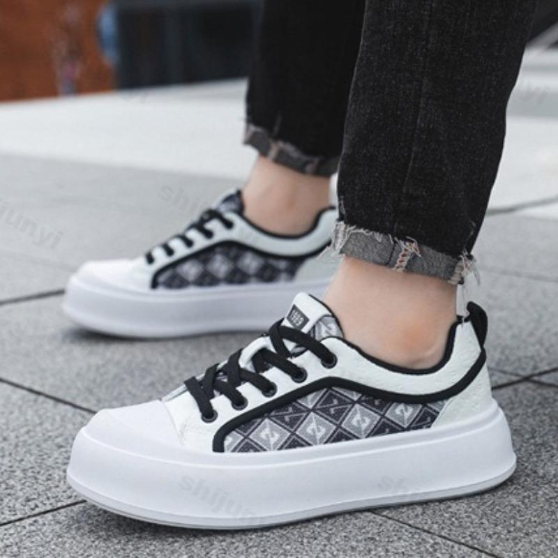 2026 Autumn New Niche Design Fashi Casual Thick Soled Sports Shoes for Men Low Top Comfortable Versatile Print Chunky sneakers