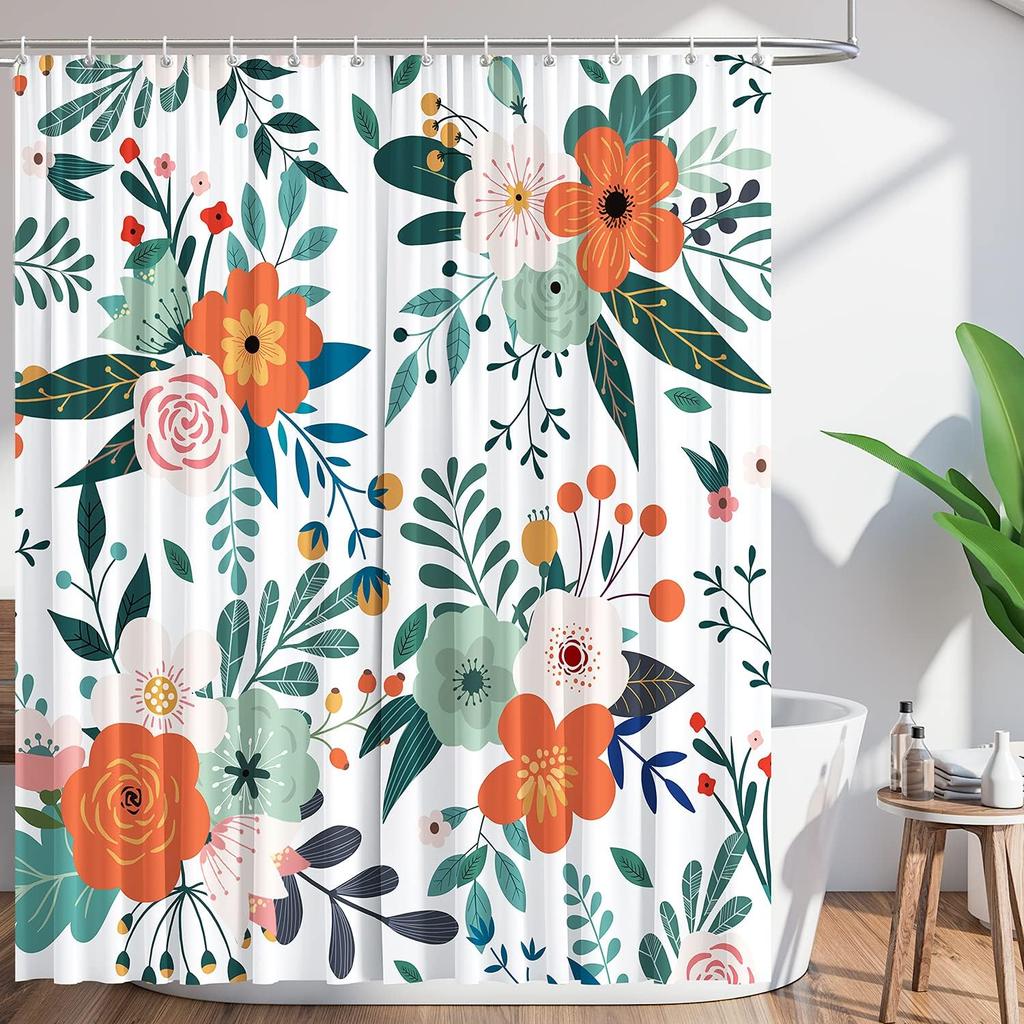 Funny Shower Curtains, Cool Dog Shower Curtain, Fun Pet Puppy Waterproof Shower Curtains with Hooks for Bathroom Decor, Dog