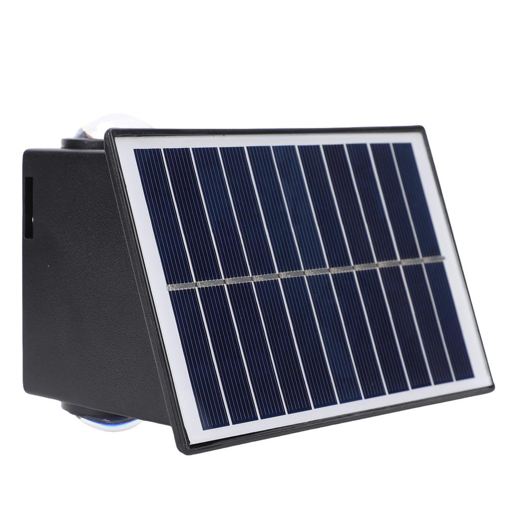 Solar Led Wall Light Solar Fence Sconce IP65 Water Proof for Patio Porch Garden Backyard Fence Decor 6 LEDs Warm Light