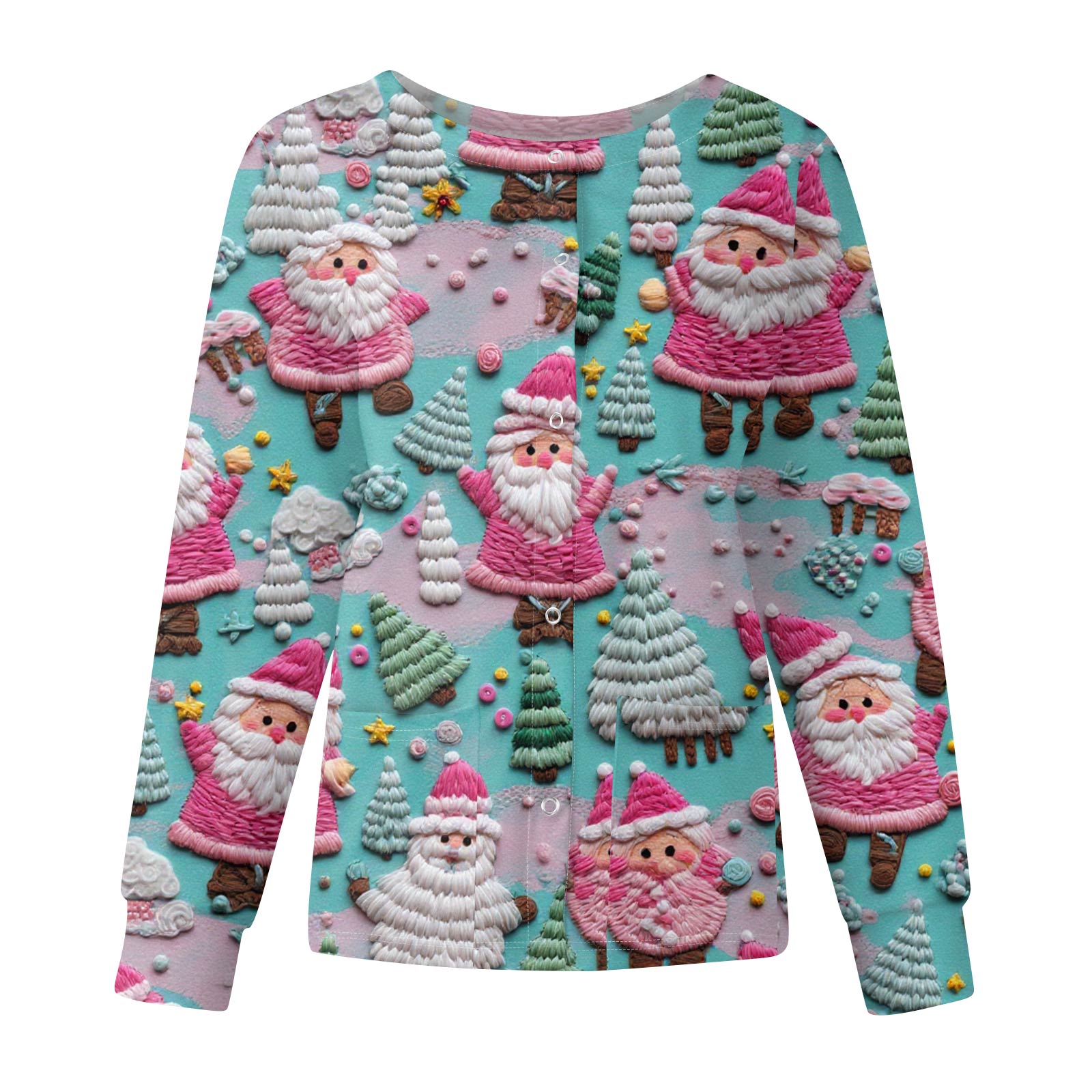 

Женская повседневная модная куртка с длинными рукавами и на одной пуговице с рождественским принтом XXXL