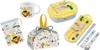 Skater Curious George 25 ZOO Antibacterial Dishwasher Safe Soft Lid Tight Lunch Box Oval Lunch Box 360ml Trio Set Cup Cup Bag Lunch Drawstring Bag