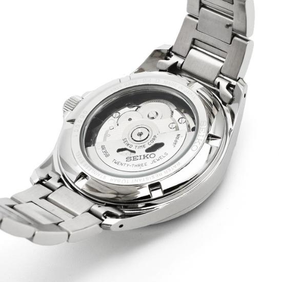 Seiko Mechanische Automatikuhr SZSB012 für Herren Made in Japan Exklusives Modell aus dem Seiko Shop Dress Line Edelstahl Silber