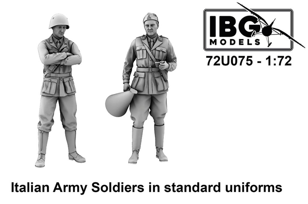 IBG Italian Infantryman Standard Uniform Resin Kit PBU7275 1/72 (2 Figures) (Personnel)