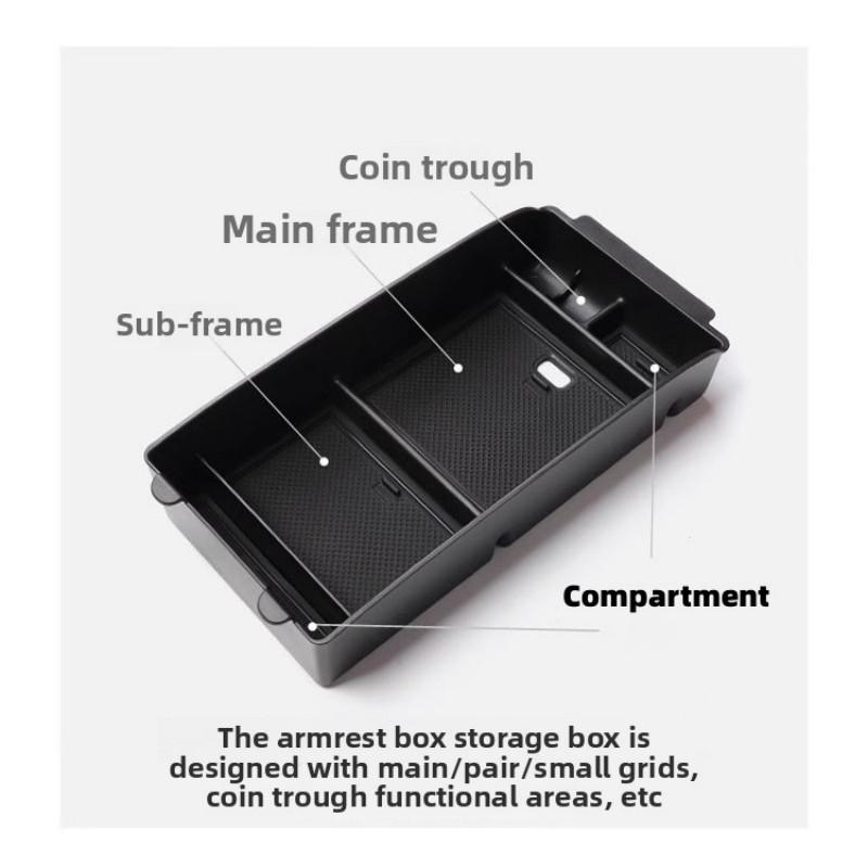 Car Center Console Armrest Hidden Storage Box For Toyota Highlander XU70 2020~2025 For A Neat And Tidy Car Interior Accessories