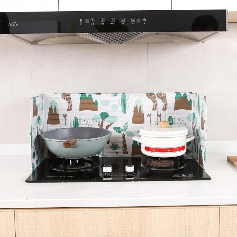 Kitchen Cooking Oil-proof Baffle Household Stove Splash-proof Oil-proof Plate Gas Stove Heat-insulation Plate Oil-separating Shielding Plate Hoarding