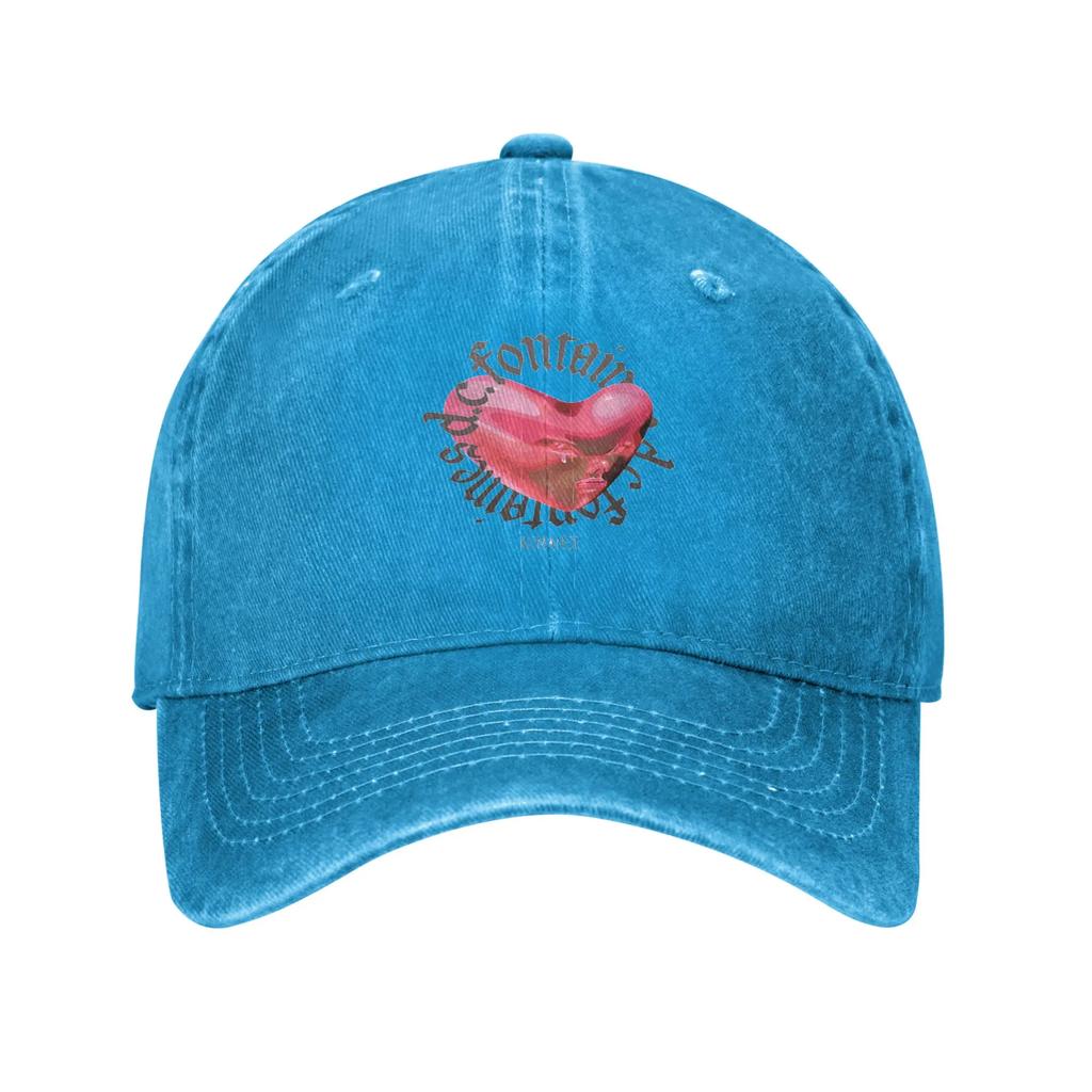 Fontaines DC Romance Denim Baseball Caps Snapback Baseball Hats Breathable Casquette Outdoor Unisex