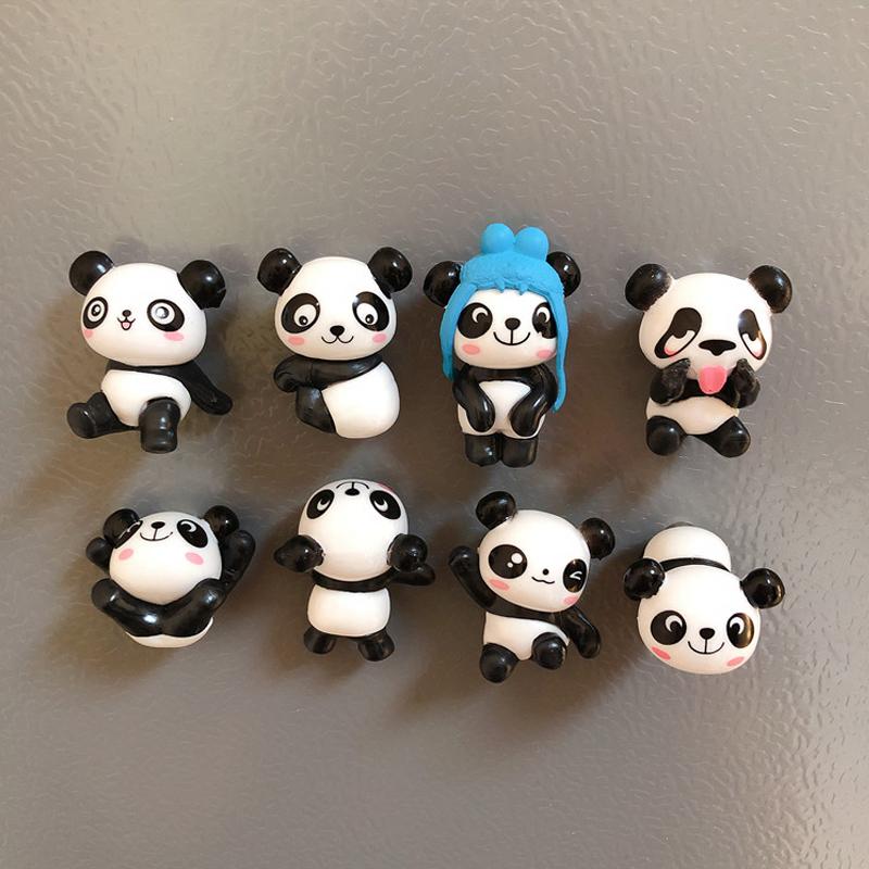 Panda Refrigerator Magnet Decoration Po Wall Message Sticker Room Souvenir Decoration Set