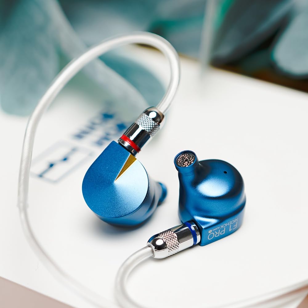 HiFiGo NiceHCK F1 Pro 14.2mm Planar Magnetic Driver In-Ear Monitors, Wired Planar IEM N55 In-Ear Earphones with Magnet and 2um Diaphragm (3.5mm)